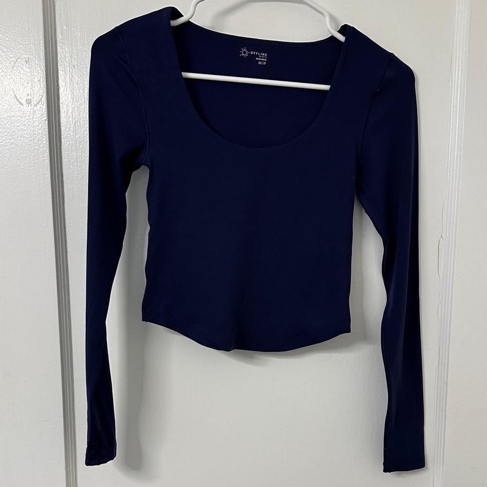 Offline Deep Blue Long Sleeve Top
